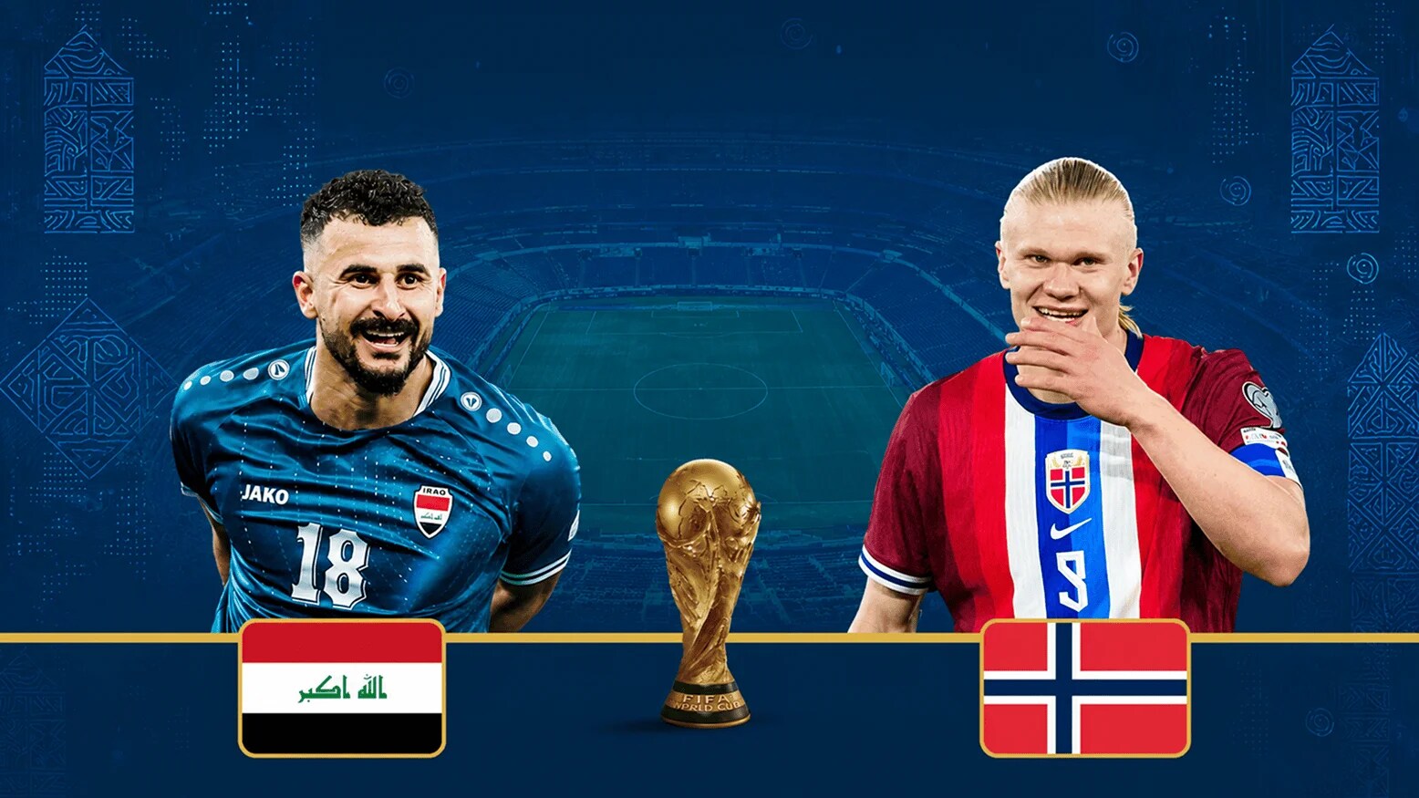 FIFA 2026: Iraq vs Norway  Background movie picture